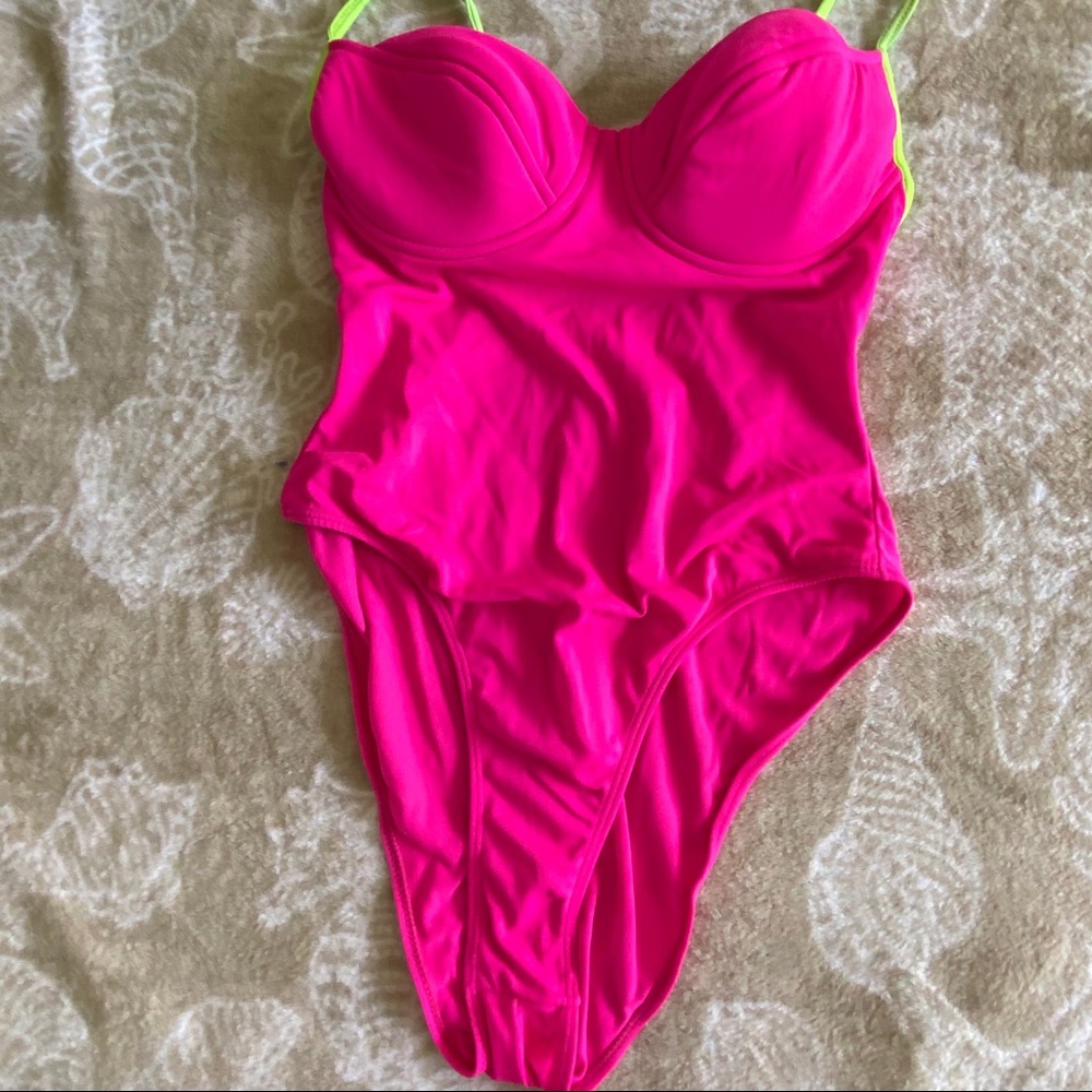Iliana Bright Pink Swimsuit Size 36